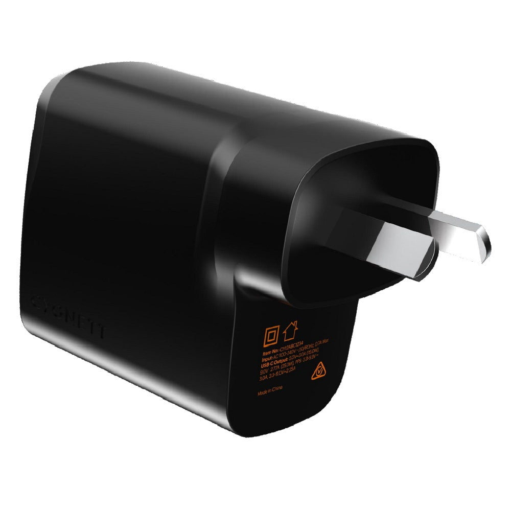 Cygnett PowerPlus 32W Dual Port (20W USB-C + 12W USB-A) PD Fast Wall Charger-Black(CY4773PDWCH),P... - Image 3
