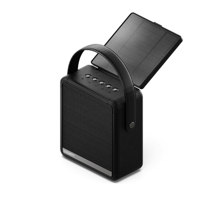 Cygnett FreePlay Solar Charging Wireless Speaker  8K Power Bank - Black(CY4968SOSPE),Dust  Water...