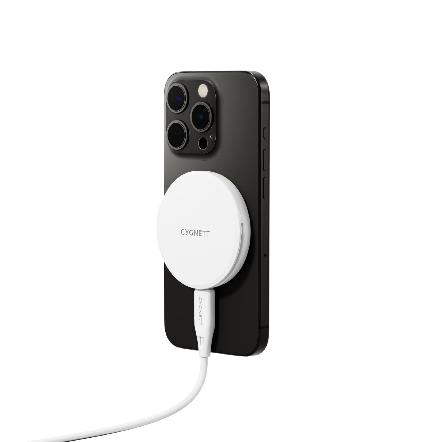 Cygnett ChargePuck Qi2 15W Fast Wireless Charger -White(CY5062CCRGP),Compact  Lightweight, 1.2M U... - Image 3