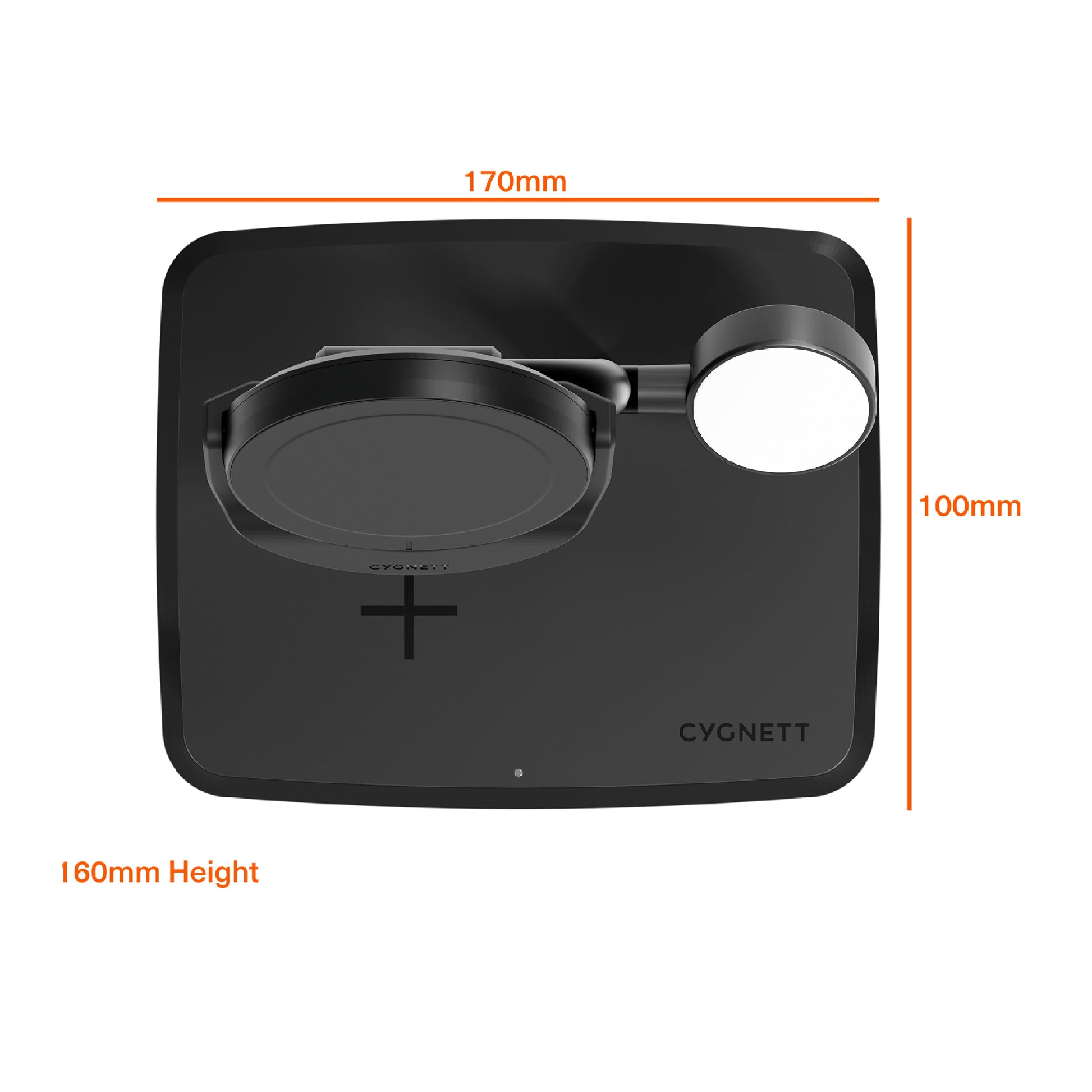 Cygnett ChargeBase Qi2 3-in-1 Magnetic 15W Wireless Charger-Black(CY5069BUNCP),1.2M USB-C Cable,5... - Image 4