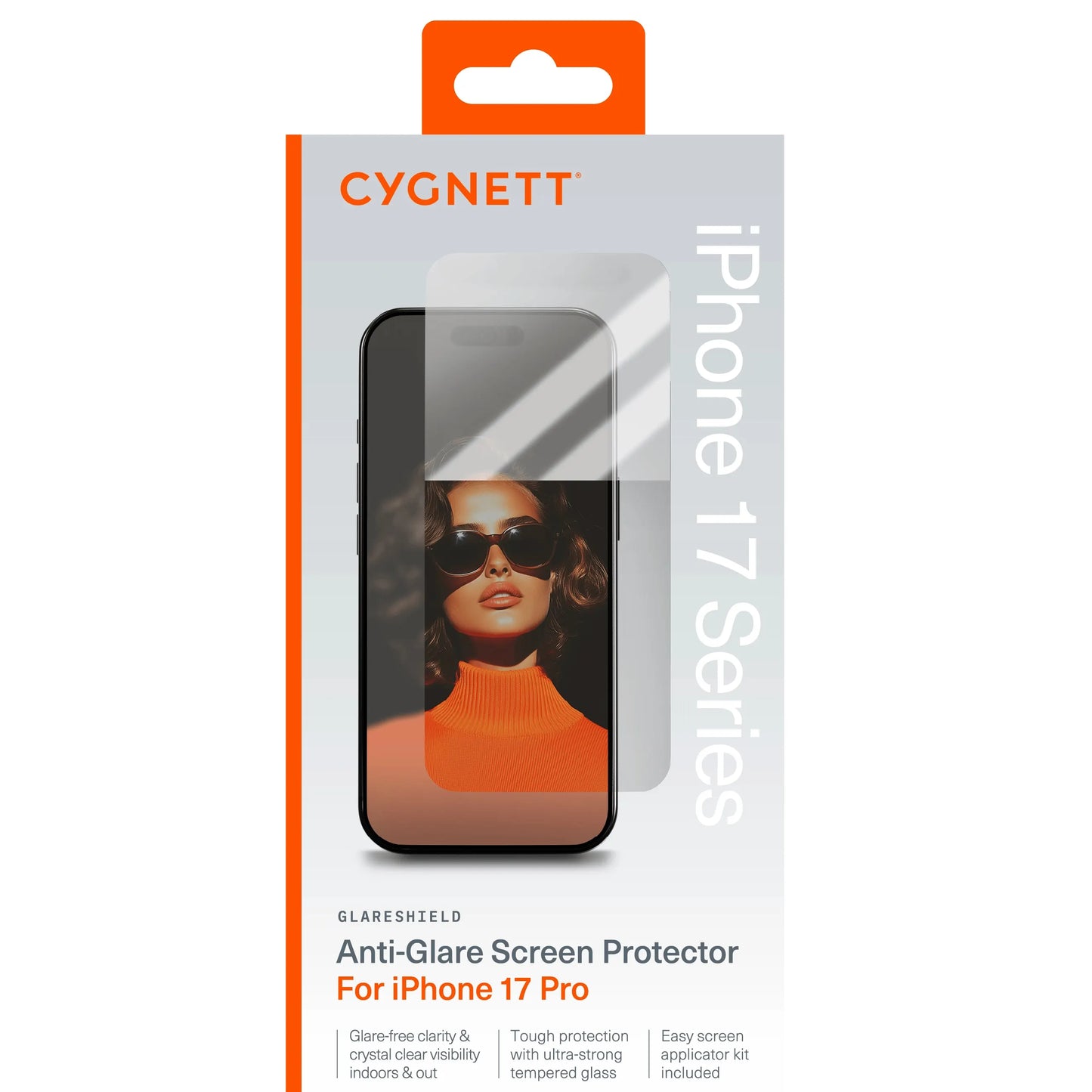 Cygnett GlareShield Apple iPhone 17 Pro (6.3') Tempered Glass Screen Protector - (CY5531CPTGL), D... - Image 4