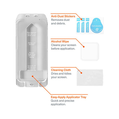 Cygnett CeramicShield Apple iPhone Air (6.5') Tempered Glass Screen Protector - (CY5534CPTGL), Dr... - Image 4