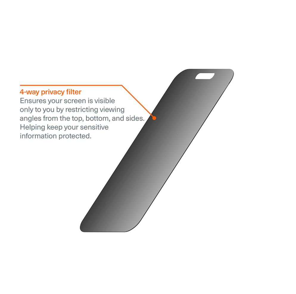 Cygnett Apple iPhone 17 Pro Max (6.9') 4-Way Privacy Screen Protector - (CY5542CPTGL), Edge-to-Ed... - Image 3