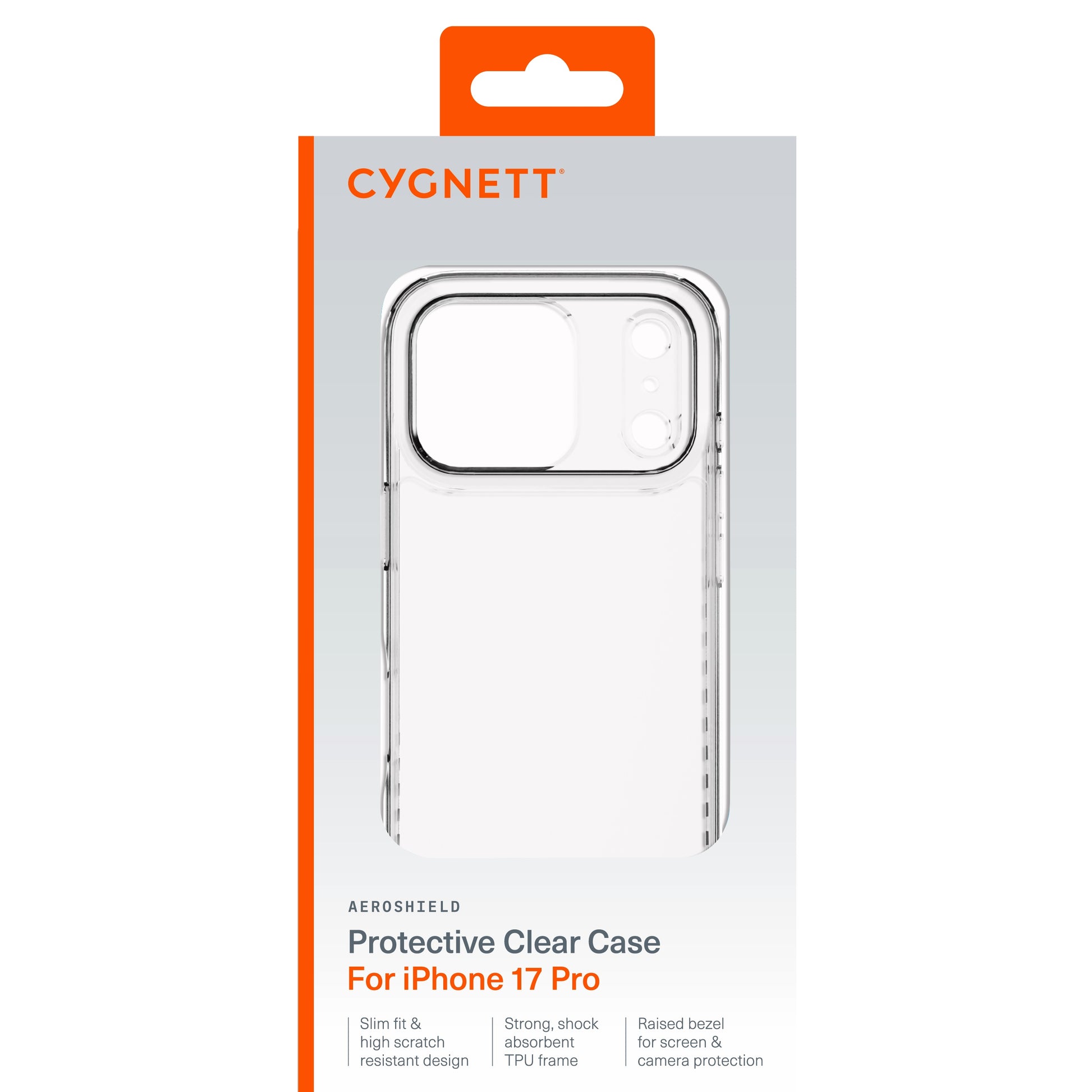 Cygnett AeroShield Apple iPhone 17 Pro (6.3') Clear Case - (CY5550CPAEG), TPU Frame, Anti-Yellowi... - Image 4