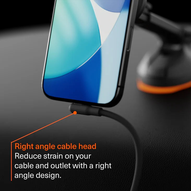 Cygnett DriveSync Right Angled Magnetic Silicone USB-C to USB-C Cable (0.7M) - (CY5666CCACB), 3A/... - Image 4