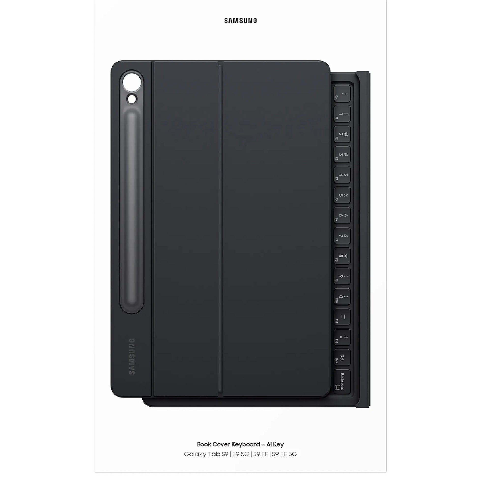 Samsung Galaxy Tab S10 Lite / S10 FE / Tab S9 / S9 FE Book Cover Keyboard - Black(EF-DX725UBEGWW)... - Image 4