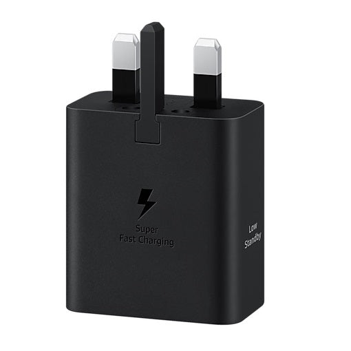 Samsung 25W GaN USB-C Fast Wall Charger - Black(EP-T2510NBEGAU), 1x USB-C, Supports up to 25W, Co... - Image 2