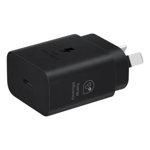 Samsung 25W GaN USB-C Fast Wall Charger - Black(EP-T2510NBEGAU), 1x USB-C, Supports up to 25W, Co... - Image 2