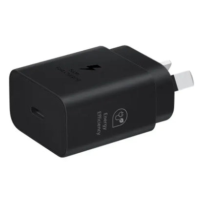 Samsung 25W GaN USB-C Fast Wall Charger - Black(EP-T2510NBEGAU), 1x USB-C, Supports up to 25W, Co... - Image 2
