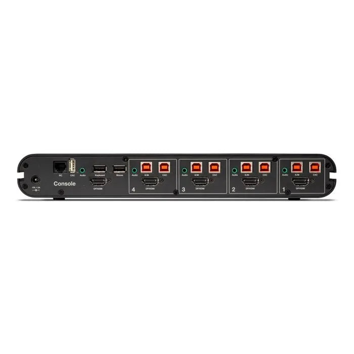 Belkin Universal 2nd Gen Secure KVM Switch, 4-Port Single Head w/ CAC - Black (F1DN104KVM-HA-4)... - Image 2