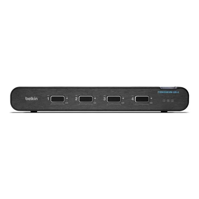 Belkin Universal 2nd Gen Secure KVM Switch, 4-Port Single Head w/ CAC - Black (F1DN104KVM-HA-4)... - Image 4