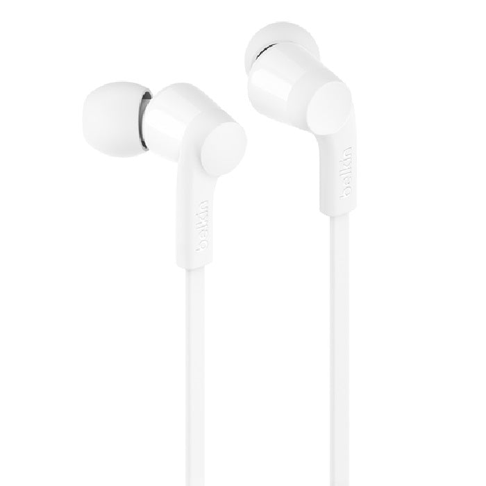 Belkin SoundForm USB-C Wired Earbuds - White (G3H0002FQWHV2), Adjustable Volume Limiter, IPX5-Rat... - Image 2