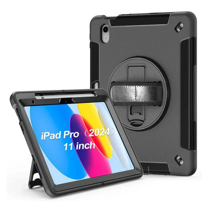 USP Rugged Apple iPad Pro (11') (M5/M4) (6th/5th Gen) Case Black - Built-in-Kickstand, Hand  Shou...