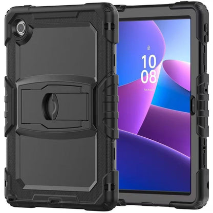 USP Rugged Lenovo Tab 10.1' Case Black - Built-in-Kickstand, Shoulder Strap, DropProof, ShockProo...