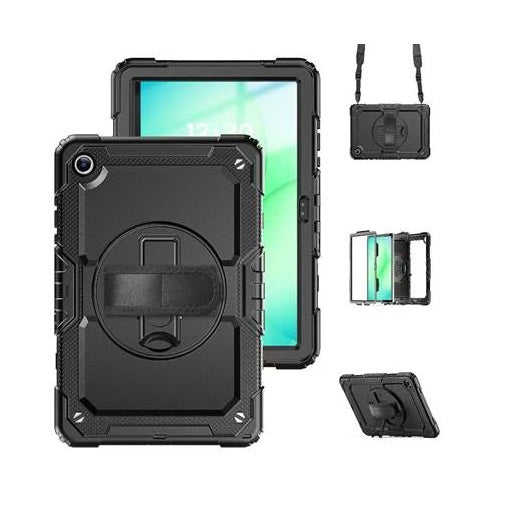 USP Rugged Samsung Galaxy Tab A11+ / Tab A9+ (11') Case Black - Built-in-Kickstand, Hand  Shoulde...