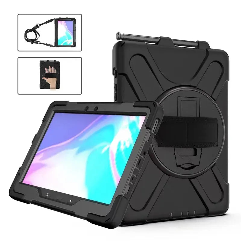 USP Rugged Samsung Galaxy Tab Active5 Pro/Tab Active4 Pro/Tab Active Pro (10.1') Case Black- Buil...