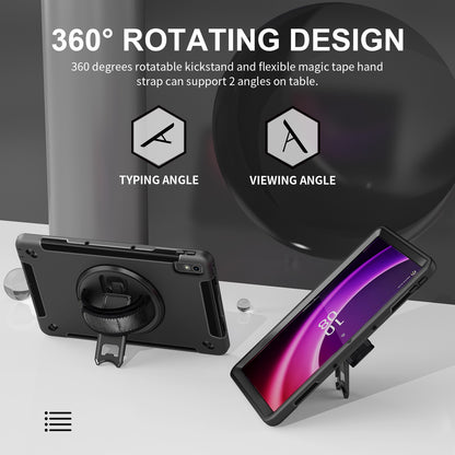 USP Rugged Lenovo Tab M10 Plus (10.6') (3rd Gen) Case + Screen Protector Black - Built-in-Kicksta... - Image 3