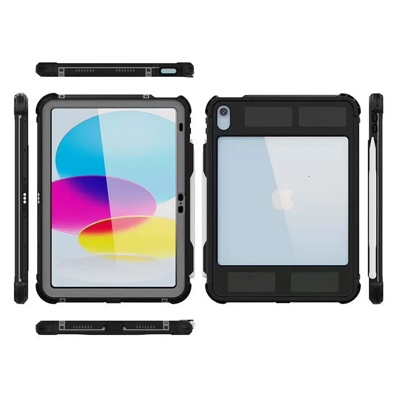 USP Apple iPad (11') (A16) (11th Gen) / iPad (10.9') (10th Gen) WaterProof Case Black - IP68, Rel...