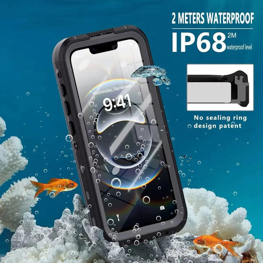 USP Apple iPhone SE (3rd  2nd Gen) and iPhone 8/7 Waterproof Case - Black, Military-Grade, Shockp...