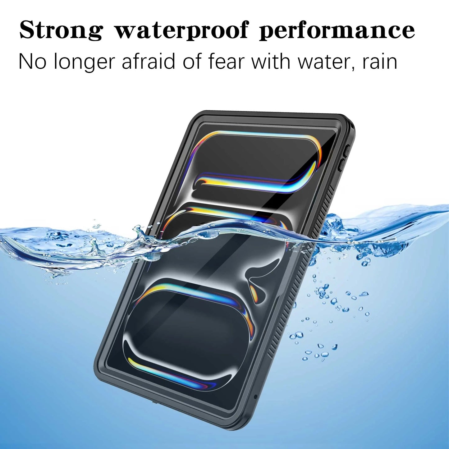USP Apple iPad Pro (11') (M5/M4) (6th/5th Gen) WaterProof Case Black -  IP68, Reliable  Durable,...