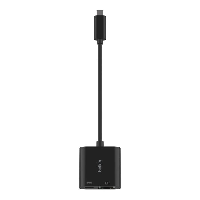 Belkin Connect USB-C to Ethernet + Charge Adapter - Black (INC019BTBK),100W,Ethernet Connection S... - Image 2
