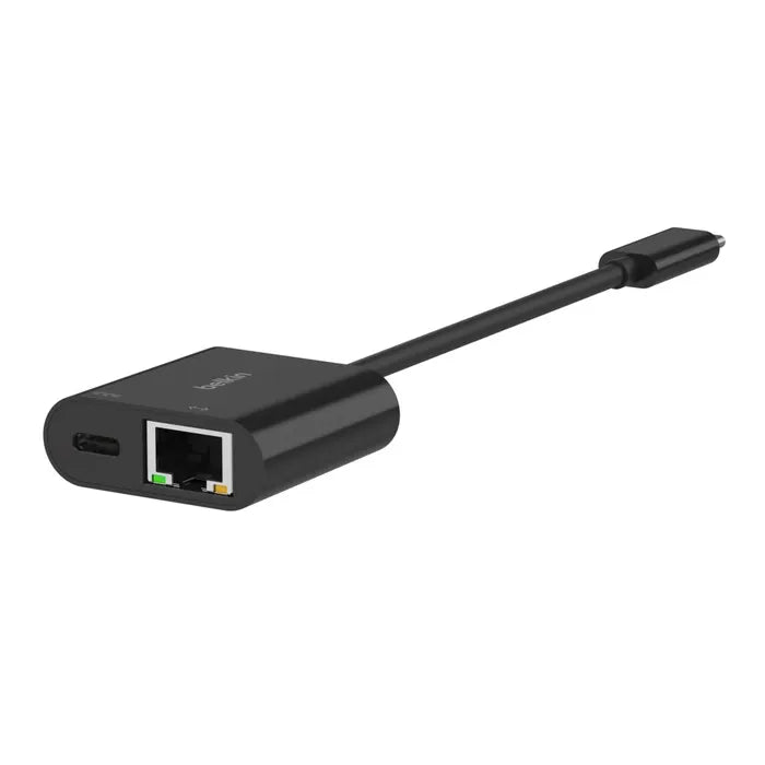 Belkin Connect USB-C to Ethernet + Charge Adapter(100W)- Black(INC019BTBK), Gigabit Ethernet,100W... - Image 3