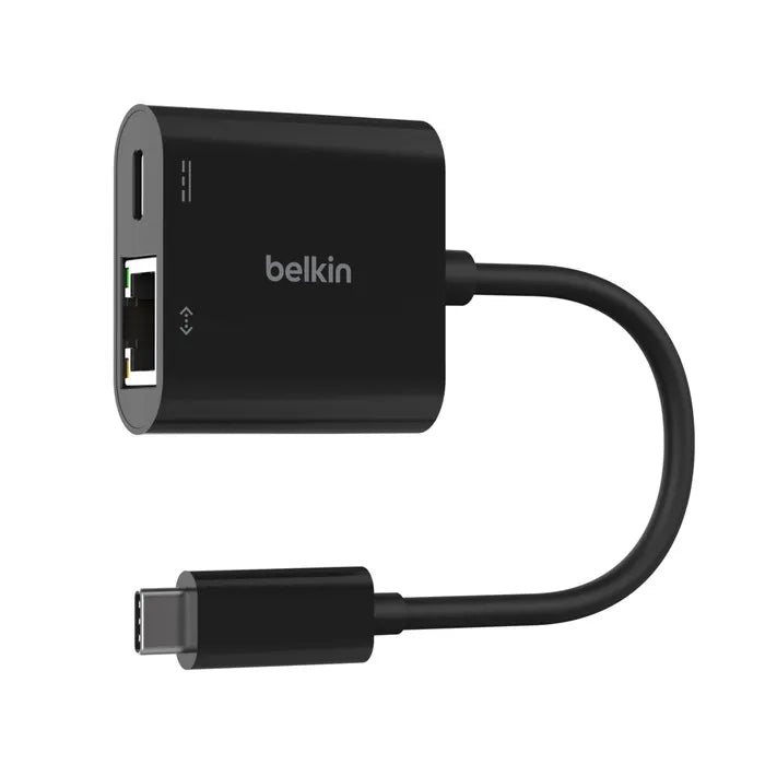 Belkin Connect USB-C to Ethernet + Charge Adapter(100W)- Black(INC019BTBK), Gigabit Ethernet,100W... - Image 4