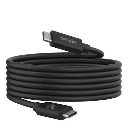 Belkin Connect USB4 USB-C to USB-C Cable (2M) - Black (INZ004BT2MBK), 5A/240W, 20Gbps,4K@60Hz, Th... - Image 2