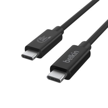 Belkin Connect USB4 USB-C to USB-C Cable (2M) - Black (INZ004BT2MBK), 5A/240W, 20Gbps,4K@60Hz, Th... - Image 4