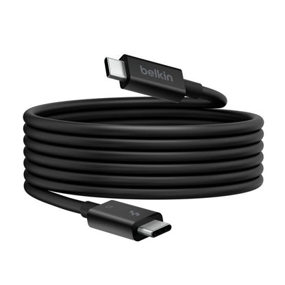Belkin Connect Thunderbolt 5 USB-C to USB-C Cable (1M) - Black (INZ005fq1MBK), 5A/240W, 80Gbps, 8... - Image 3