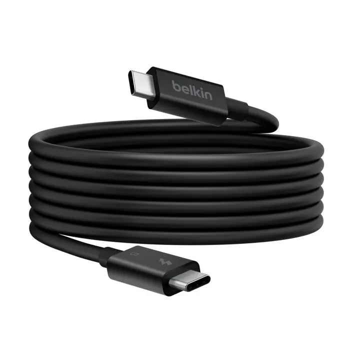Belkin Connect Thunderbolt 5 USB-C to USB-C Cable (1M) - Black (INZ005fq1MBK), 5A/240W, 80Gbps, 8... - Image 3