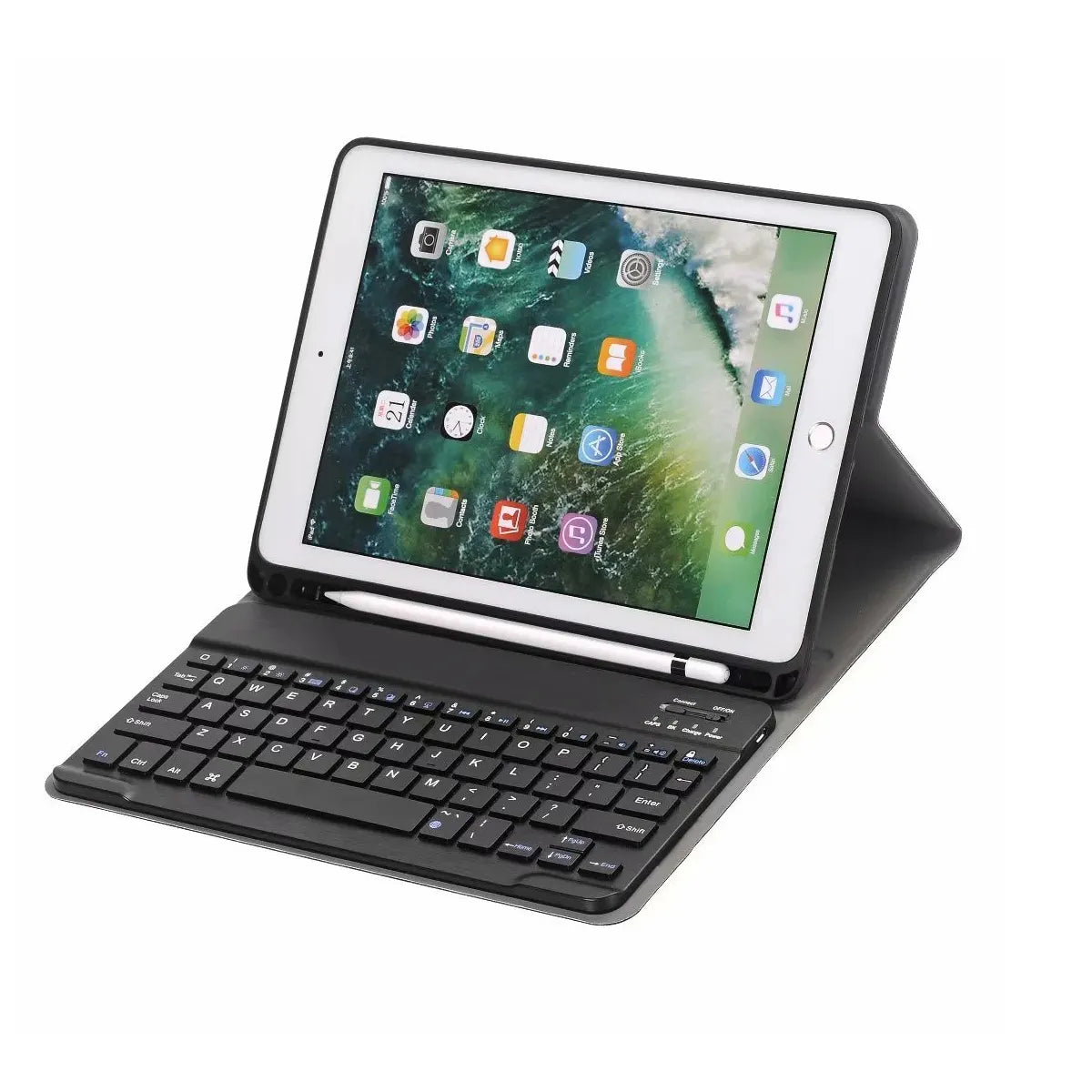 USP Apple iPad (11') (A16) (11th Gen) / iPad (10.9) (10th Gen) Bluetooth Keyboard with Case Black... - Image 2