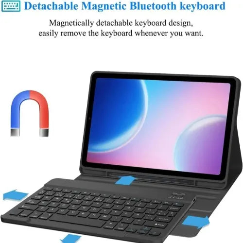 USP Lenovo Tab M11 (11') Keyboard + Case Black, Magnetic, PU Leather Covering, Front  Rear Facing... - Image 2