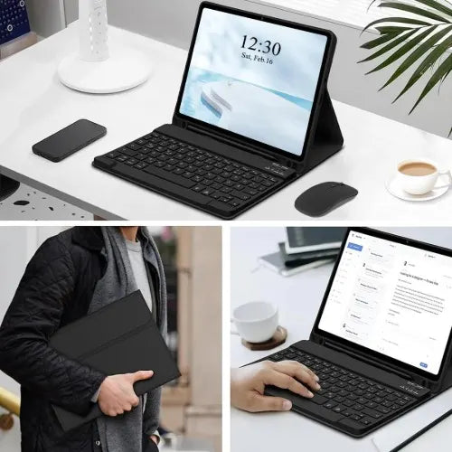 USP Lenovo Tab M11 (11') Keyboard + Case Black, Magnetic, PU Leather Covering, Front  Rear Facing... - Image 4