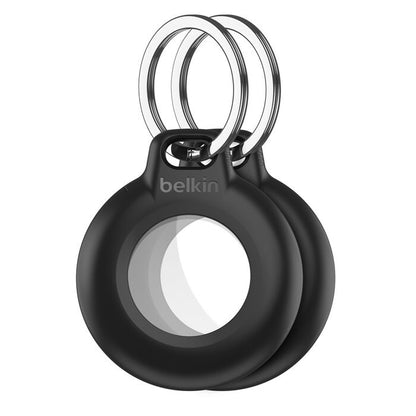 Belkin Waterproof Secure Holder with Key Ring for AirTag (Pack of 2) - Black (MSC014btBK), Advanc... - Image 2