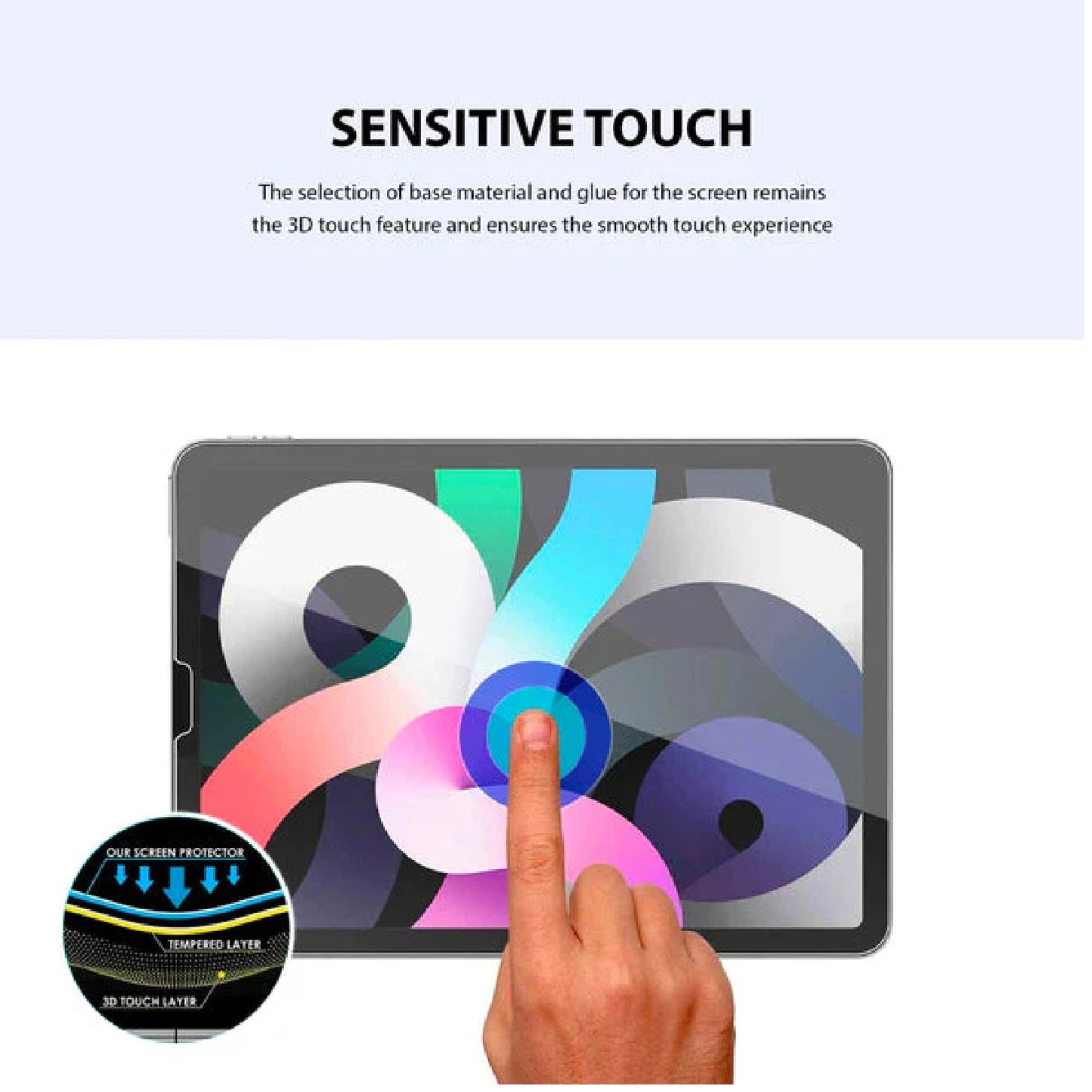 USP Apple iPad Air (10.9') (5th/4th Gen) / iPad Pro (11') (4th/3rd Gen) Tempered Glass Screen Pro... - Image 4