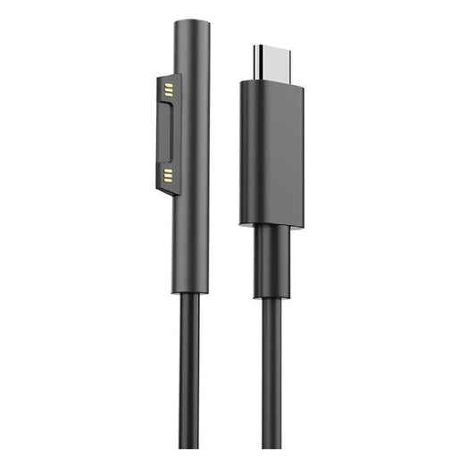 USP USB-C To Microsoft Surface Laptop Cable (1.5M) Black - 3A, Surface Pro, Surface Go, Surface B...