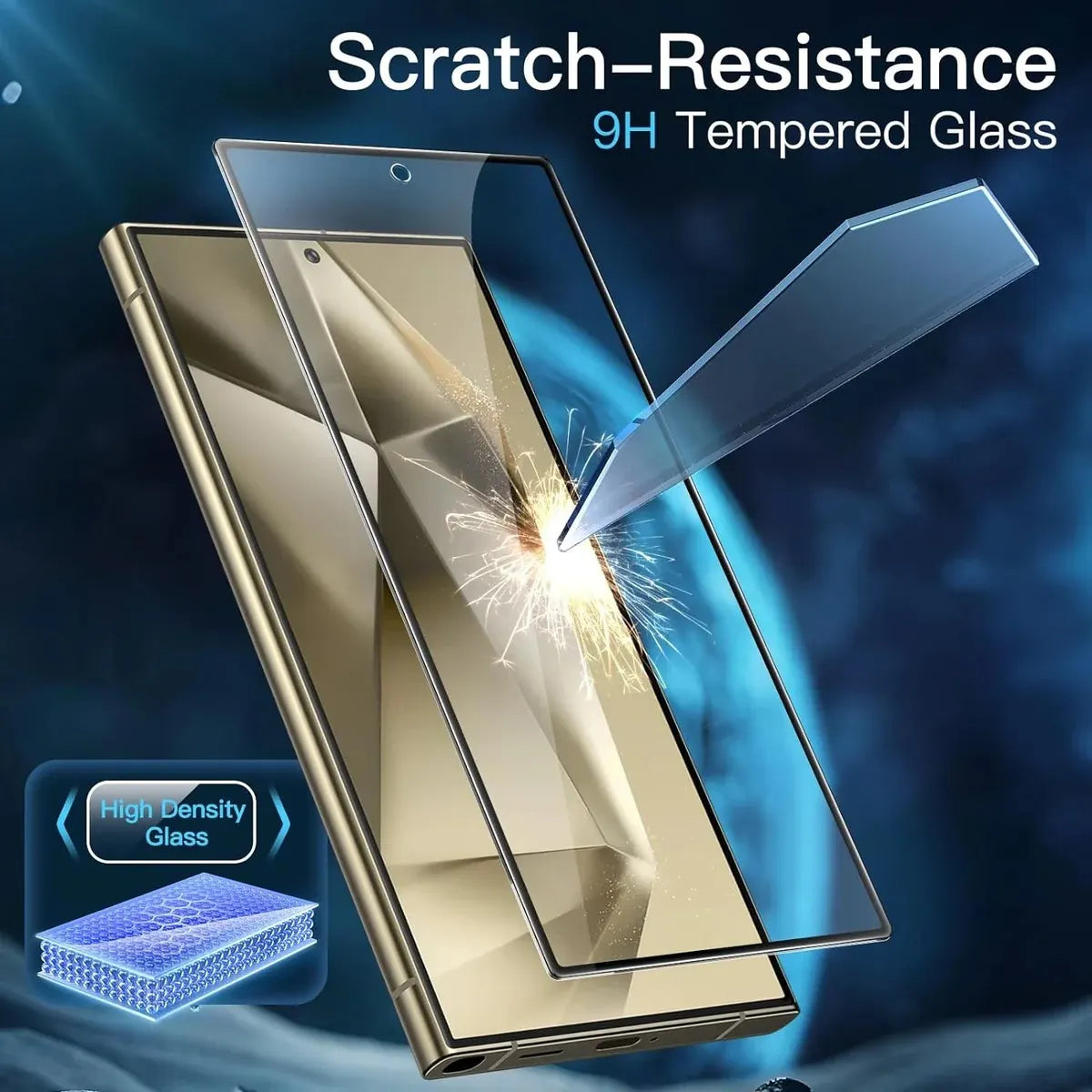 USP Samsung Galaxy S25 Edge 5G (6.7') 2.5D Tempered Glass Screen Protector Clear - 9H Hardness, S... - Image 3