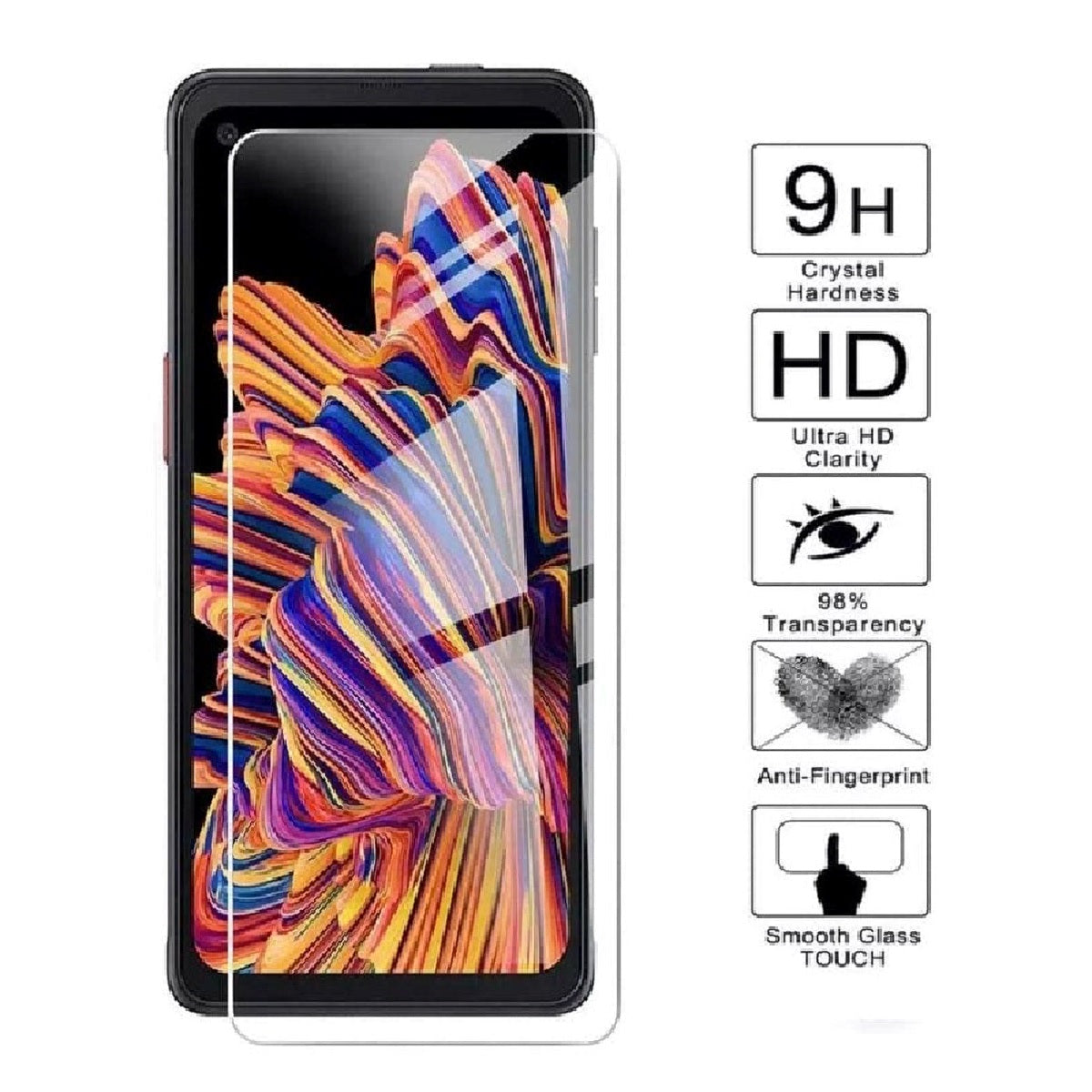 USP Samsung Galaxy XCover7 Tempered Glass Screen Protector - 9H Surface Hardness, Ultra-clear, An...