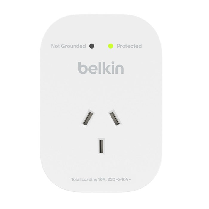 Belkin SurgePro 1-Outlet Surge Protection - White (SRA010AU), 1800 Joules Protection, RCM Safety... - Image 3