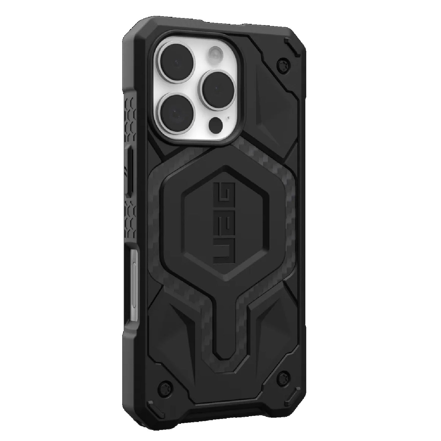 UAG Monarch Pro MagSafe Apple iPhone 16 Pro (6.3') Rugged Case - Carbon Fiber (114456114242), 25f... - Image 3