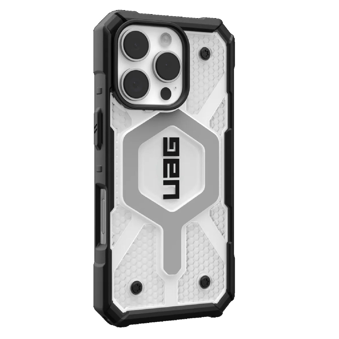 UAG Pathfinder Clear MagSafe Apple iPhone 16 Pro (6.3') Rugged Case - Ice/Silver (114464114343),... - Image 3