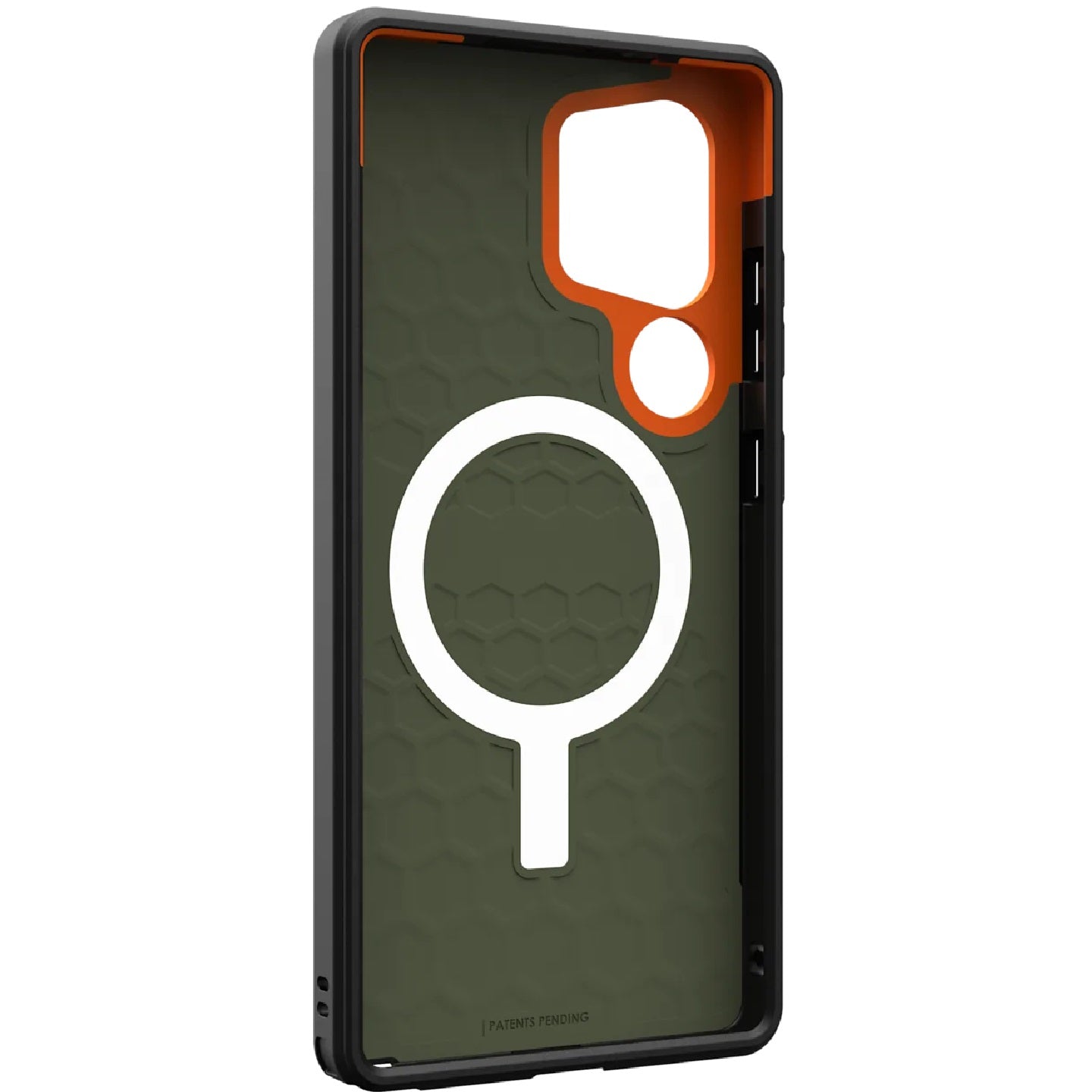 UAG Civilian Magnetic Samsung Galaxy S25 Ultra 5G (6.9') Rugged Case - Olive Drab/Orange (2144731... - Image 4