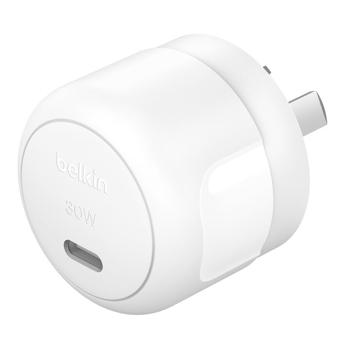 Belkin BoostCharge Compact 30W USB-C PD 3.1 Wall Charger - White (WCA008auWH),Dynamic Power,Safe... - Image 2