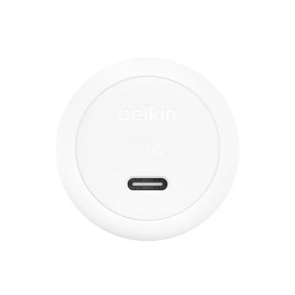 Belkin BoostCharge Compact 20W USB-C (PD 3.1) Wall Charger - White (WCA009auW), Compact  Travel-R... - Image 3