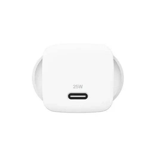 Belkin BoostCharge Compact 25W USB-C (PD 3.1) Cubic Wall Charger - White (WCA012auWH), Best for i... - Image 2