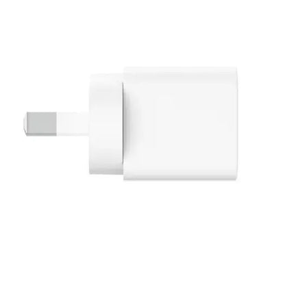 Belkin BoostCharge Compact 25W USB-C (PD 3.1) Cubic Wall Charger - White (WCA012auWH), Best for i... - Image 3