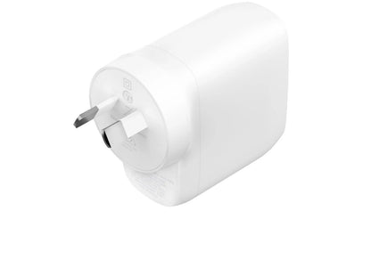 Belkin BoostCharge Pro 60W Dual USB-C PD 3.1 PPS Wall Charger - White (WCB010auWH), 2XUSB-C (30W)... - Image 2