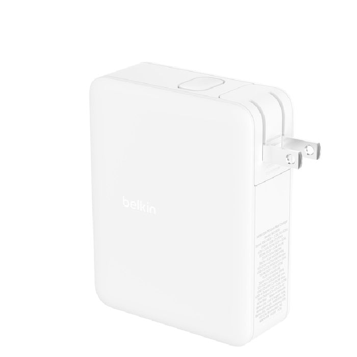 Belkin BoostCharge Pro 140W USB-C (PD 3.1) 4-Port GaN Wall Charger - White (WCH014BTWH-V3), 3x US... - Image 2