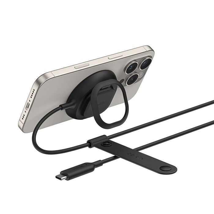 Belkin UltraCharge Magnetic Wireless Charger With Qi2 + 36W Wall Charger + Tethered USB-C Cable (...